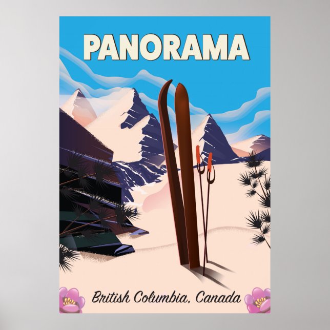 Panorama Canada affiche de voyage (Devant)