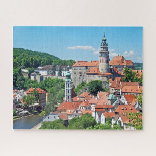 Panorama. Cesky Krumlov und das Schloss