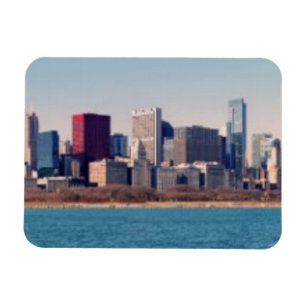 Panorama der Chicago-Skyline Magnet