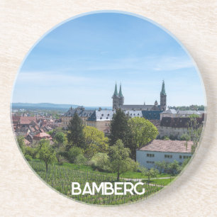 Panorama der historischen Altstadt von Bamberg, De Getränkeuntersetzer