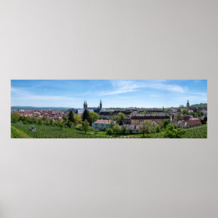 Panorama der historischen Altstadt von Bamberg, De Poster