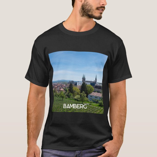 Panorama der historischen Altstadt von Bamberg, De T-Shirt (Vorderseite)