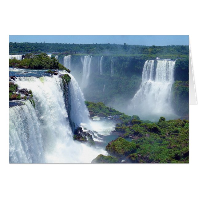 Panorama der Iguazu-Wasserfälle aus Brasilien (Vorderseite (Horizontal))