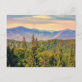 Panorama der Karpaten Postkarte