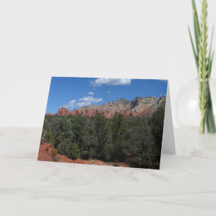 Panorama der roten Felsen in Sedona Arizona Karte