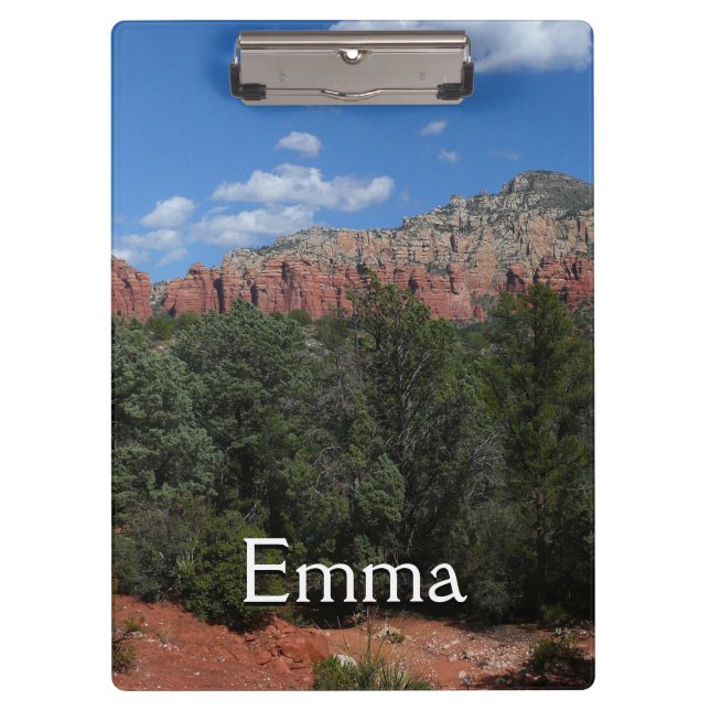 Panorama der Roten Felsen in Sedona Arizona Klemmbrett (Vorderseite)