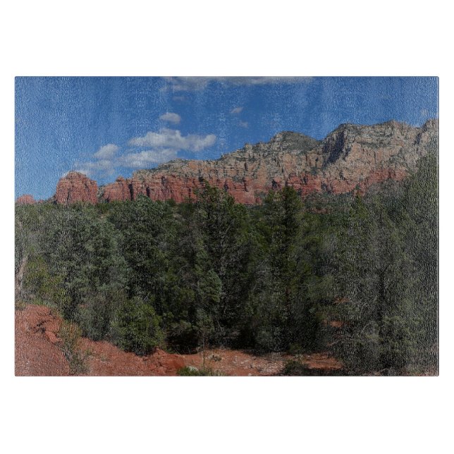 Panorama der Roten Felsen in Sedona Arizona Schneidebrett (Vorderseite)