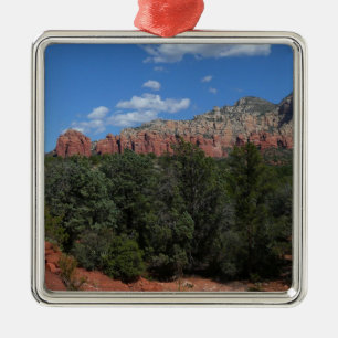 Panorama der Roten Felsen in Sedona Arizona Silbernes Ornament