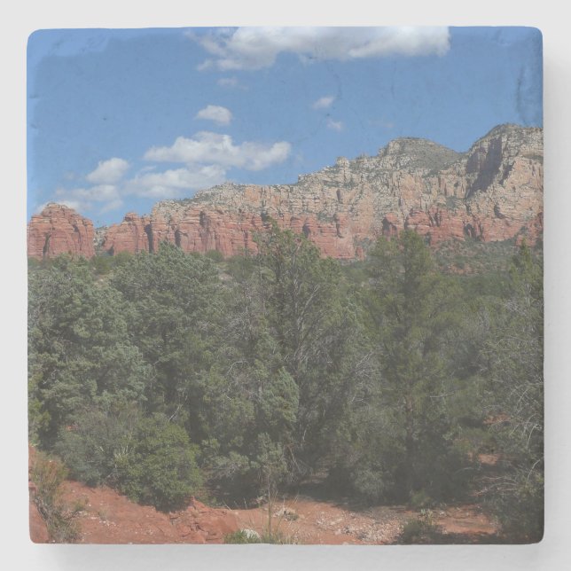 Panorama der Roten Felsen in Sedona Arizona Steinuntersetzer (Vorderseite)