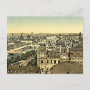 Panorama der sieben Brücken, Paris, Frankreich Kla Postkarte