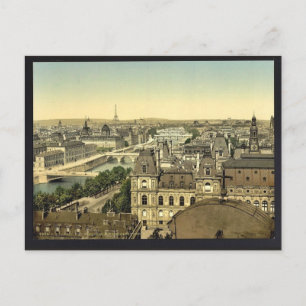 Panorama der sieben Brücken, Paris, Frankreich Postkarte