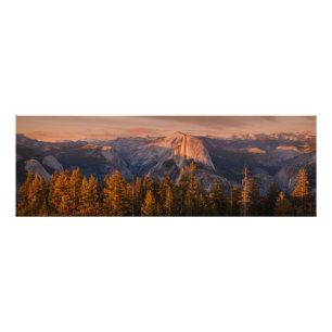 Panorama des Halbkuppels und der Hohen Sierra Fotodruck