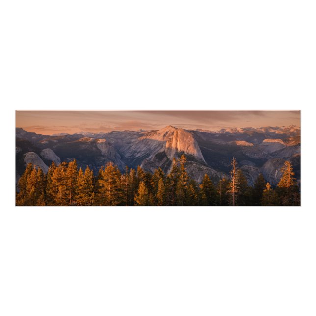 Panorama des Halbkuppels und der Hohen Sierra Fotodruck (Vorne)