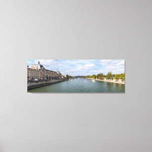 Panorama des Musée d'Orsay von Pont Royal - Paris Leinwanddruck