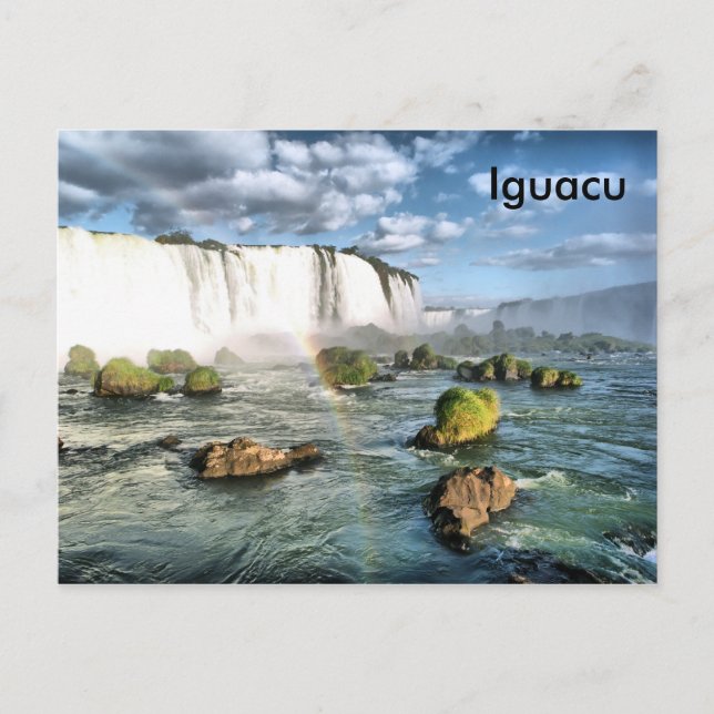 Panorama Iguacu fällt Postkarte (Vorderseite)