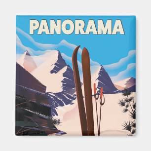 Panorama Kanada Reiseplakat Magnet
