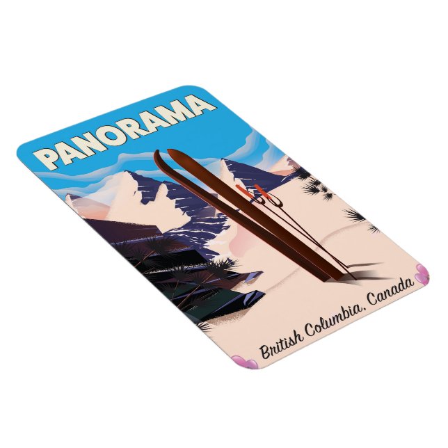 Panorama Kanada Reiseplakat Magnet (Rechte Seite)