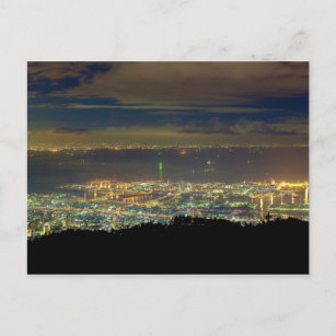 Panorama Kansai Osaka Bay Japan vom Berg Rokko Postkarte