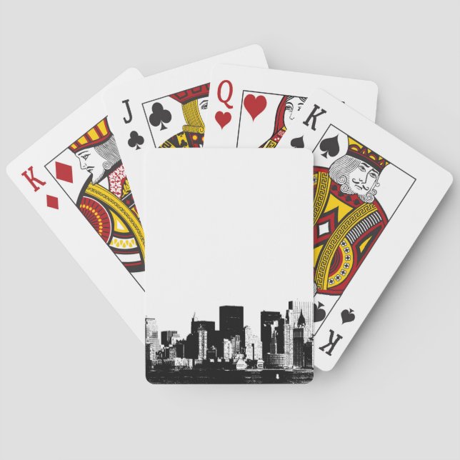 Panorama-Karten für New York City Spielkarten (Rückseite)