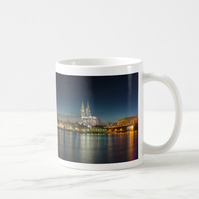Panorama Kathedralen-Kölns Deutschland Kaffeetasse (Rechts)