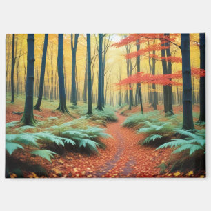 Panorama Landschaft Herbstwald Natur ruhig Magnet