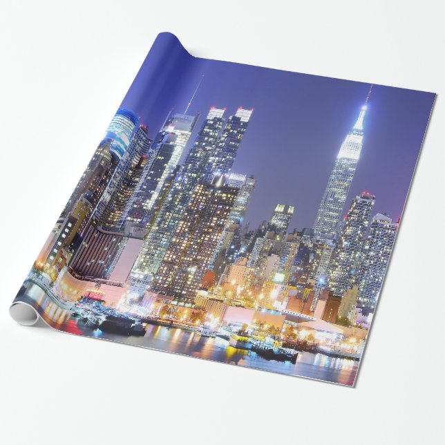 Panorama Manhattan Geschenkpapier (Ungerollt)