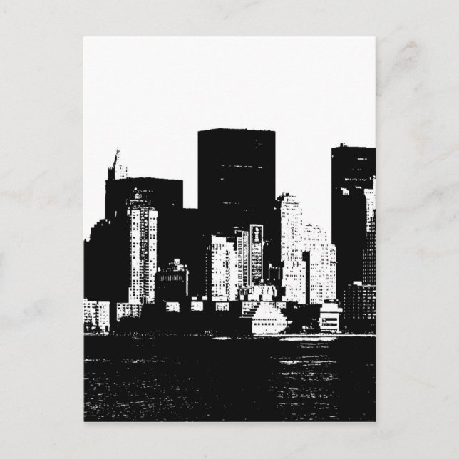 Panorama New York City Postkarte (Vorderseite)