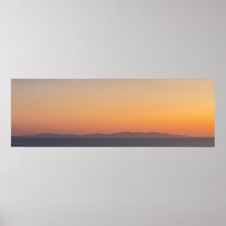 Panorama-Poster der Insel Syros Poster