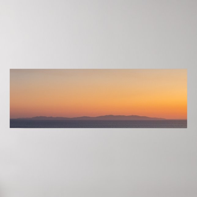 Panorama-Poster der Insel Syros Poster (Vorne)