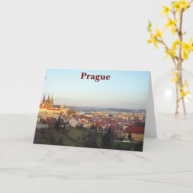 Panorama Prag Karte (Gelbe Blume)
