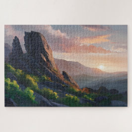 Panorama-Puzzle Sonnenuntergang