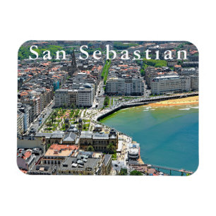 Panorama. San Sebastian und die Bucht von La Conch Magnet