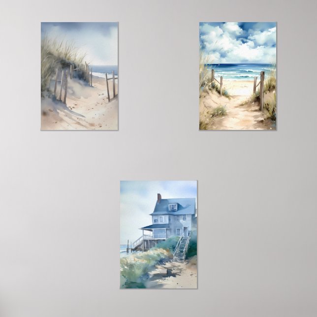 Panorama sur la plage côtière (Recto)