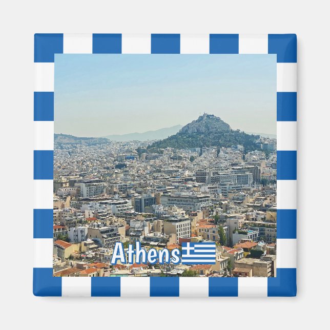 Panorama von Athen, Reise Magnet (Vorne)
