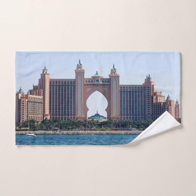 Panorama von Atlantis the Palm, Dubai Handtuch (Handtuch)
