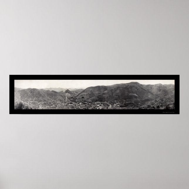 Panorama von Bisbee AZ Foto 1909 Poster (Vorne)