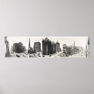 Panorama von Buffalo, New York von 1911. Poster