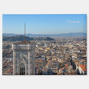 Panorama von Florenz, Italien Flexibles Foto-Magne Magnet