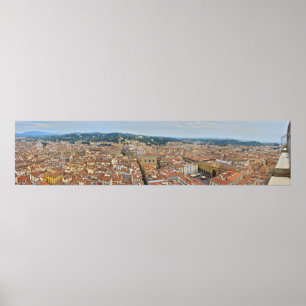 Panorama von Florenz, Italien Poster