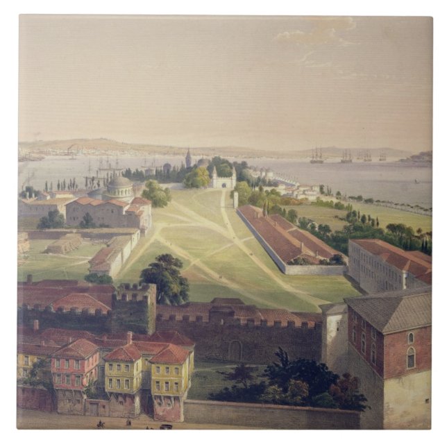 Panorama von Konstantinopele, überziehen 22 von Fliese (Vorderseite)