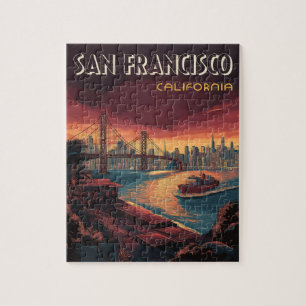 Panorama von San Francisco mit Golden Gate Bridge