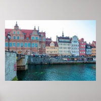 Panorama von typisch bunten dekorativen mittelalte