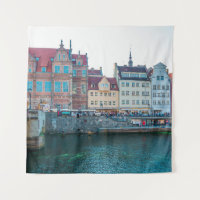 Panorama von typisch bunten dekorativen mittelalte