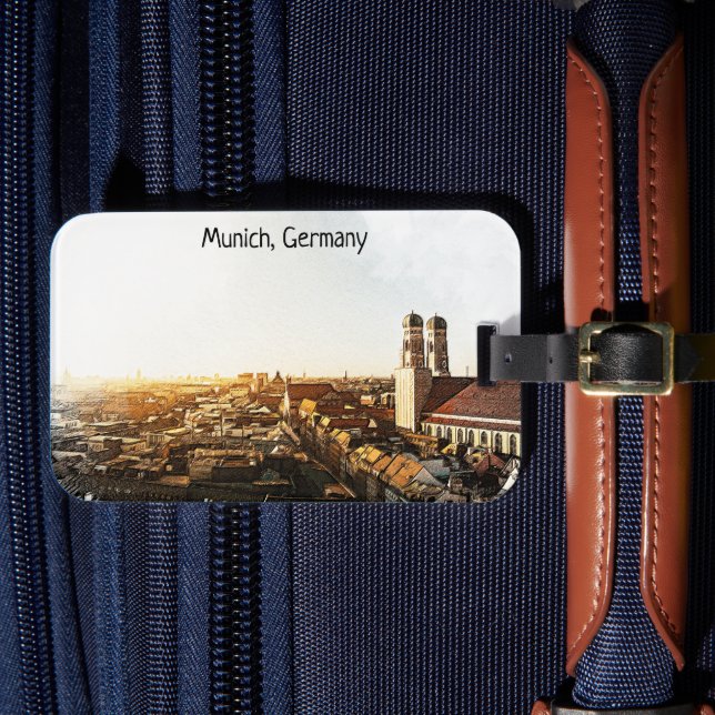 Panoramaansicht München Gepäckanhänger (Vorderseite Insitu 4)