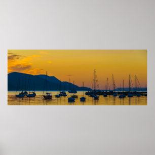 Panoramaausfahrt Küstenlandschaft, Uhuaia Poster