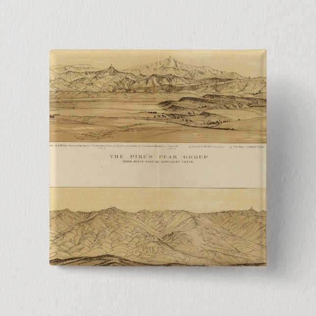 Panoramaaussicht auf Colorado Button (Vorderseite)