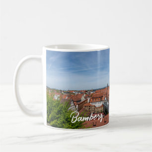 Panoramaaussicht auf die Altstadt von oben in Bamb Kaffeetasse