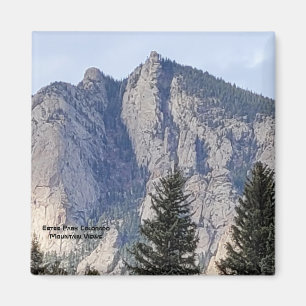 Panoramaaussicht auf die Berge in Estes Park Color Magnet