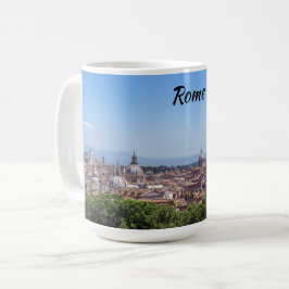 Panoramaaussicht auf Rom vom Castel Sant'Angelo Kaffeetasse