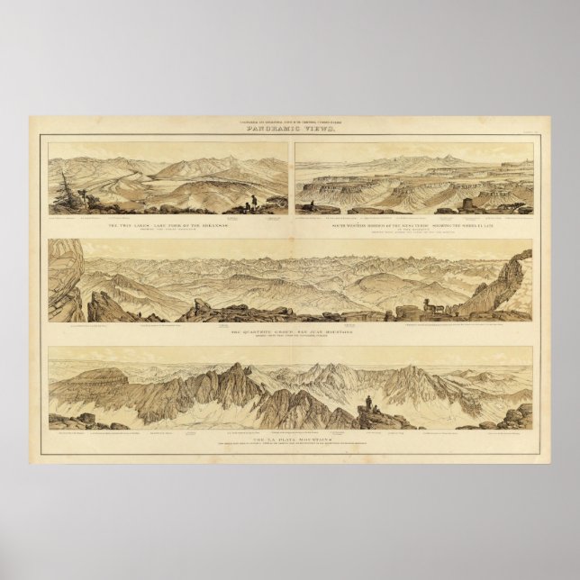 Panoramaaussicht Poster (Vorne)